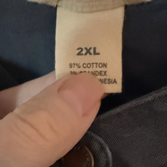 Duluth Trading Co. Blue/Gray Button-Up Work Shirt - Picture 3 of 14